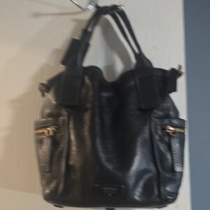 Fossil Emerson Black Leather Bag